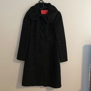 Evening black coat . Ivanka Trump